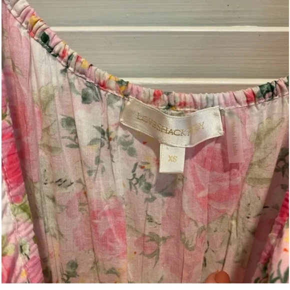 NWOT XS LoveShackFancy Vernon Floral Maxi Dress Pink floral - Picture 11 of 14
